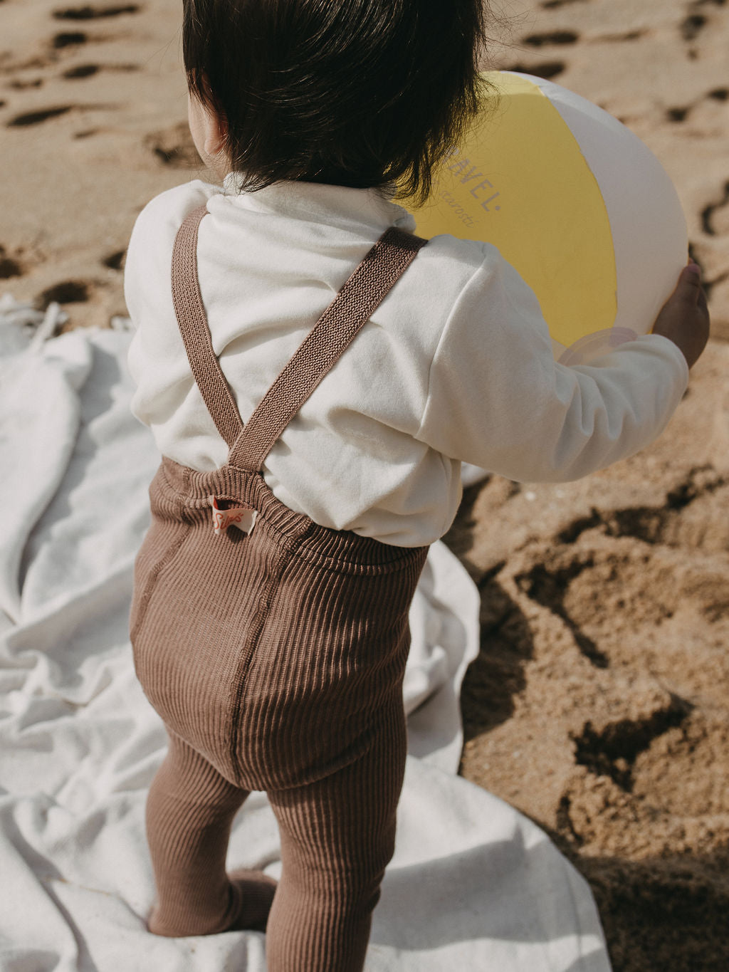 Retro Ribbed Suspender Tights_Granola