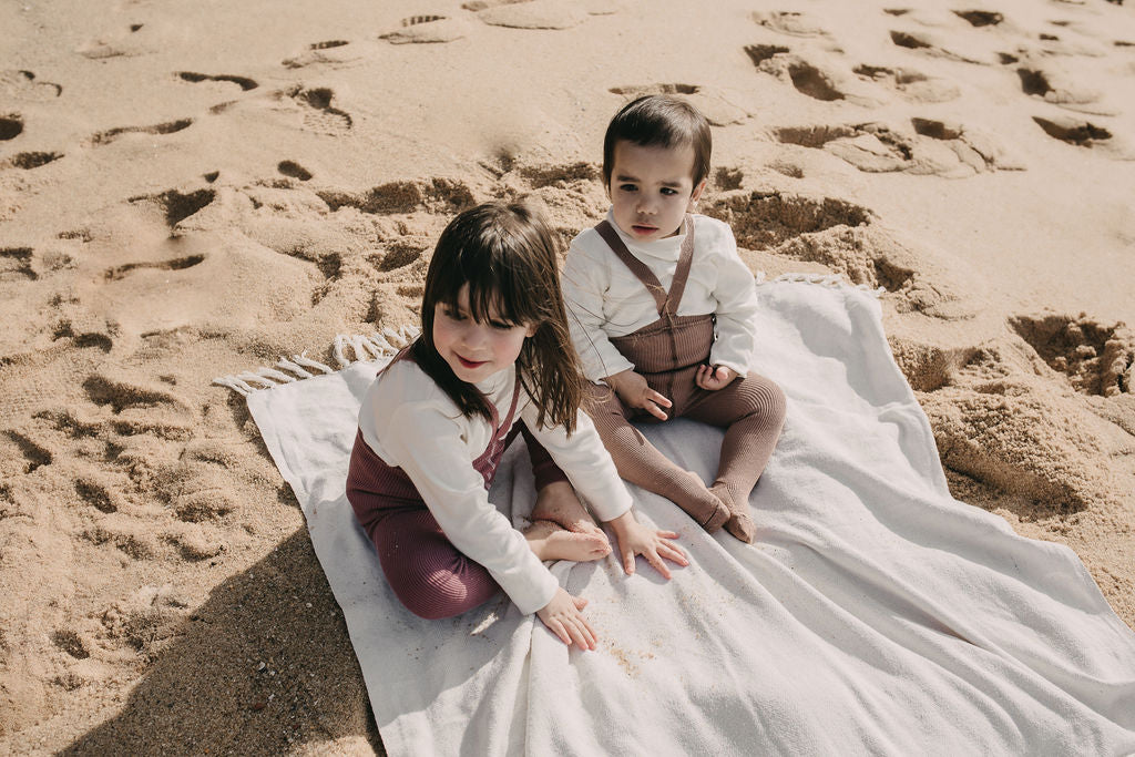 Retro Ribbed Suspender Tights_Granola