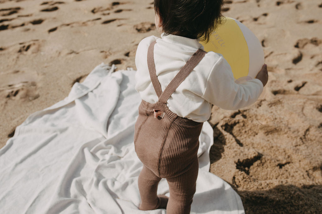 Retro Ribbed Suspender Tights_Granola