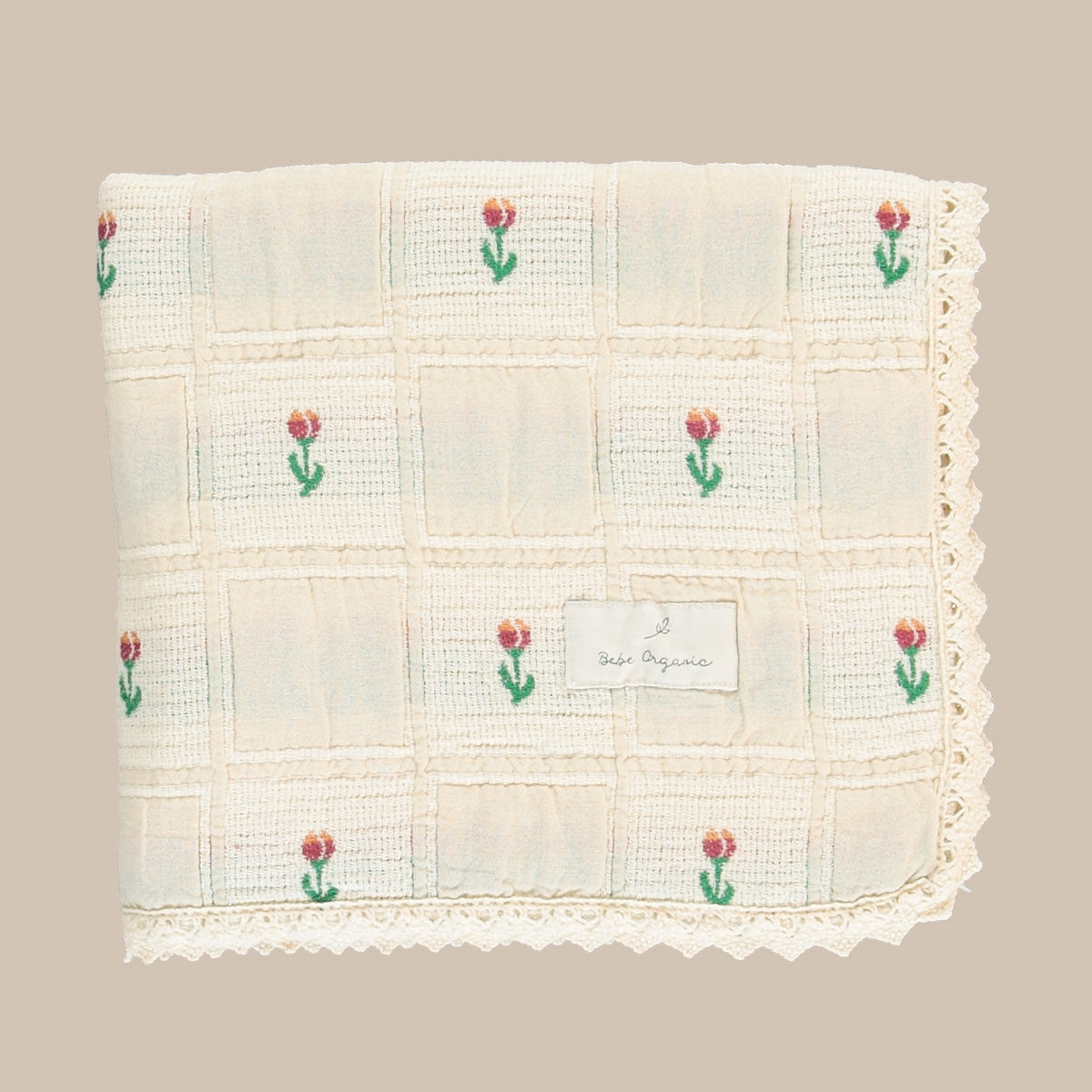 Bella Blanket/Sand Tulip Patchwork