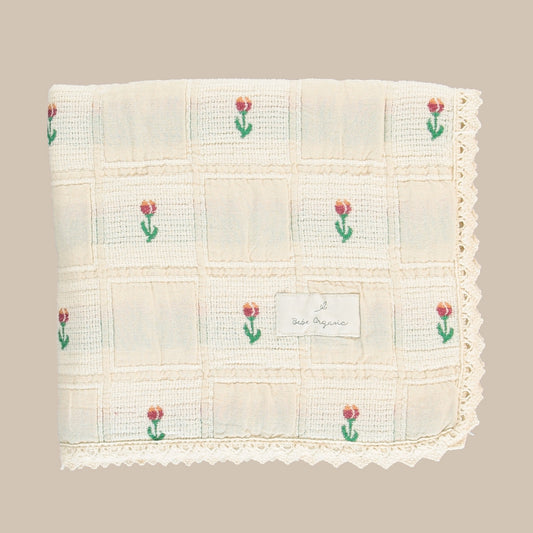 Bella Blanket/Sand Tulip Patchwork
