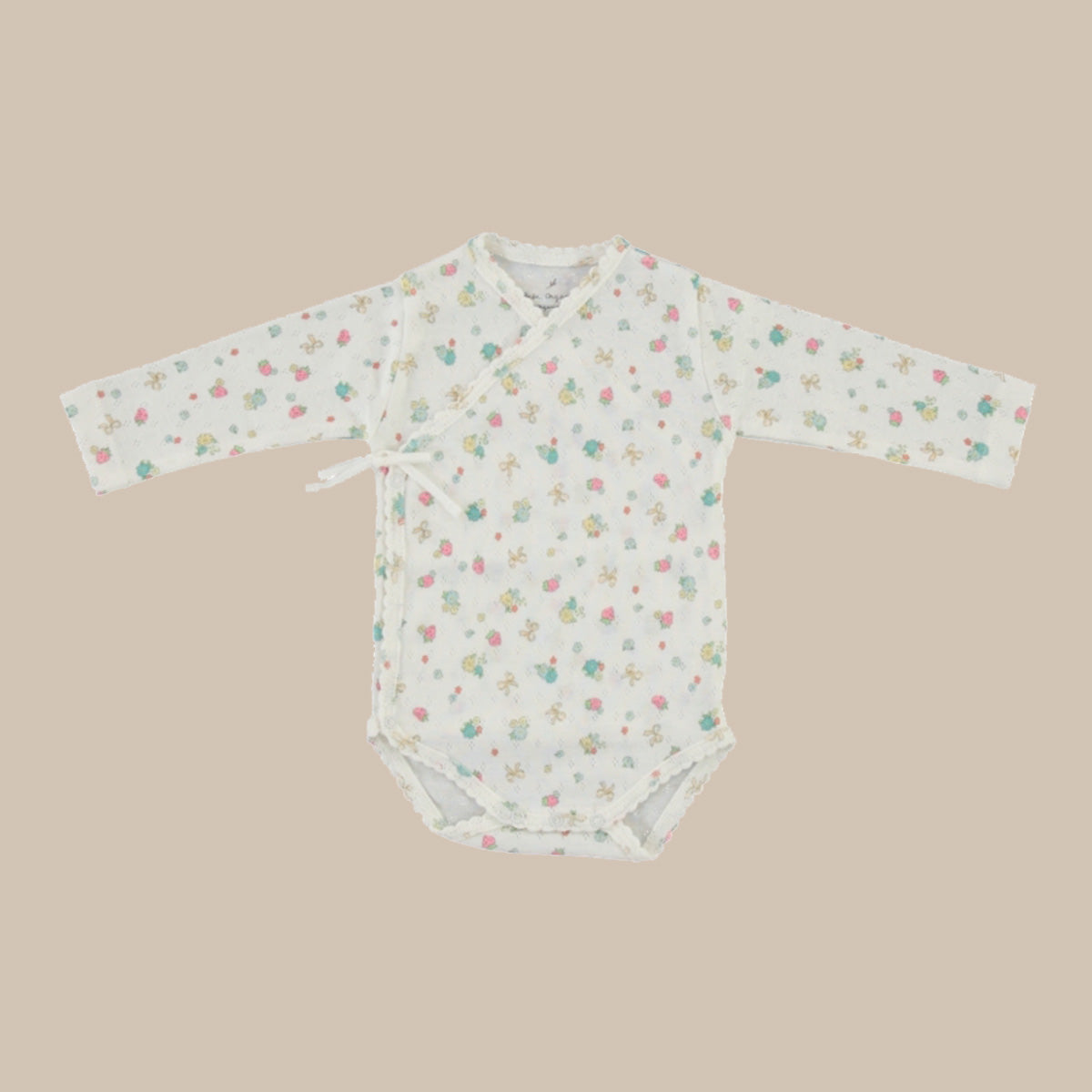 Nia Wrap Onesie/Strawberry Field