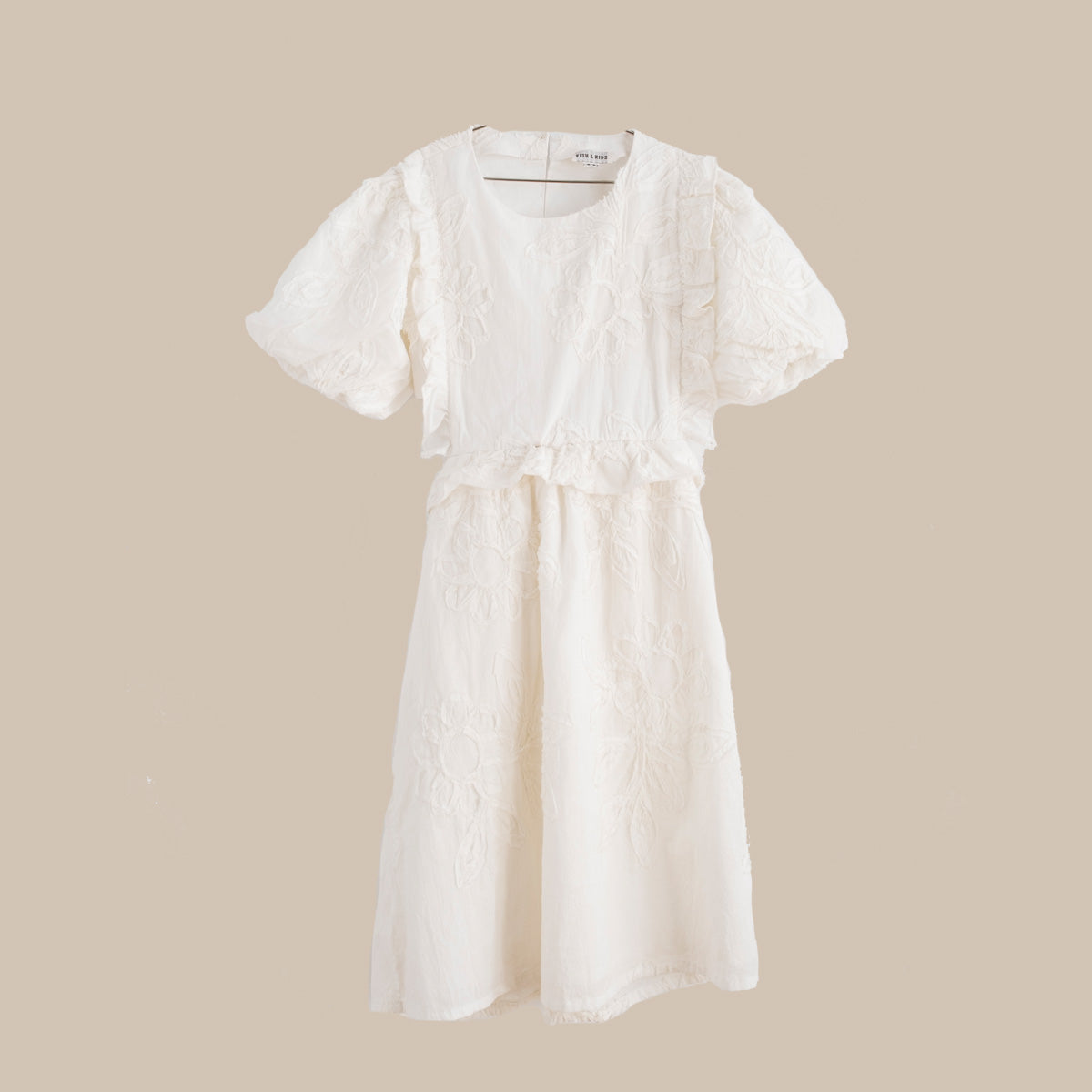 【Only 1 left】WHITE FLOWERS DRESS/OFF WHITE