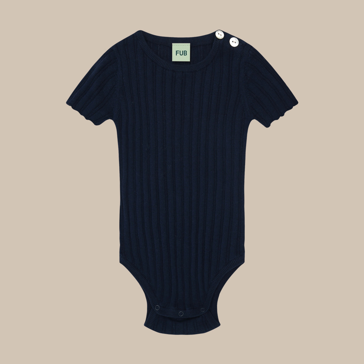 Baby Rib Bodysuit/DARK NAVY