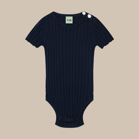 Baby Rib Bodysuit/DARK NAVY
