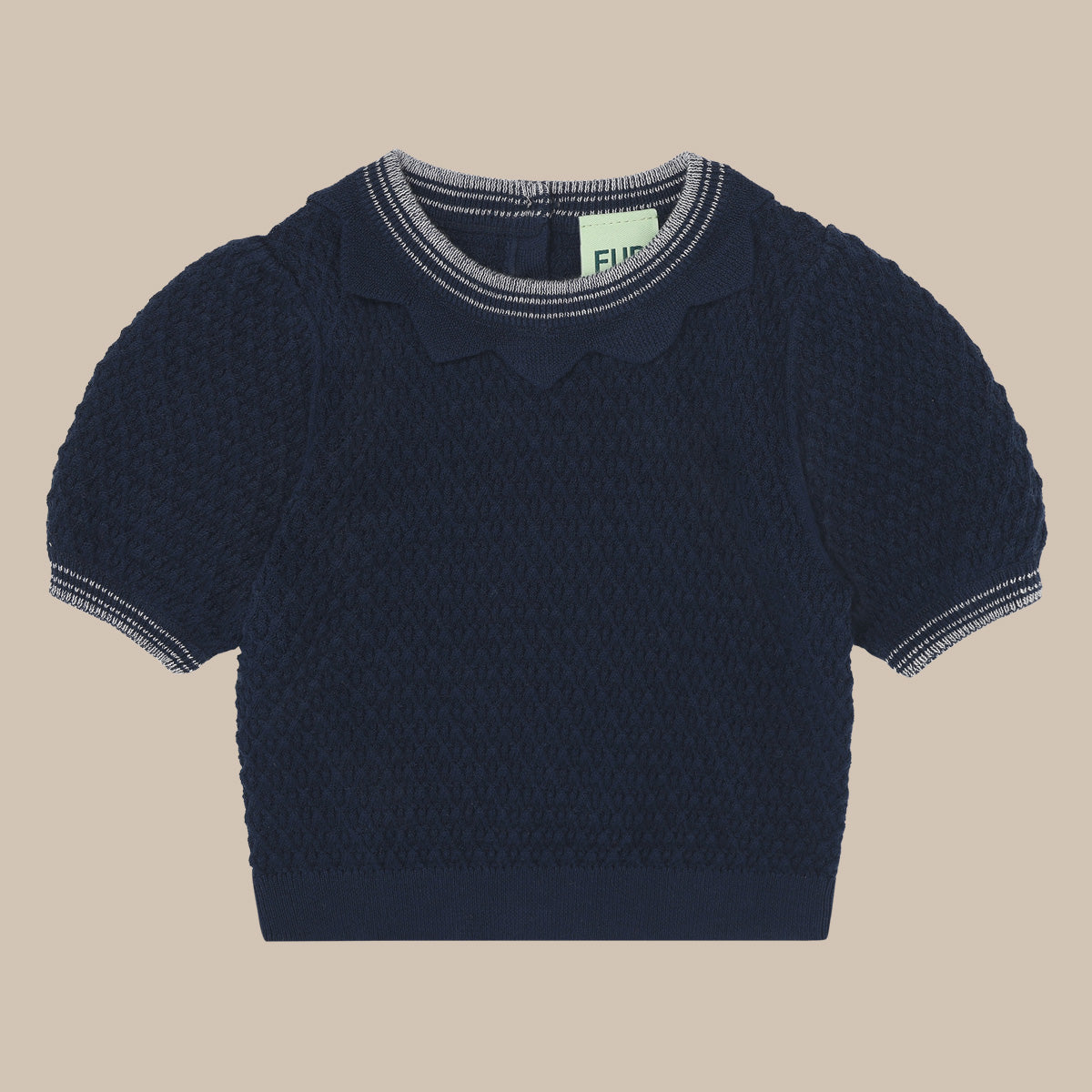 Baby Puff Sleeve Top/DARK NAVY