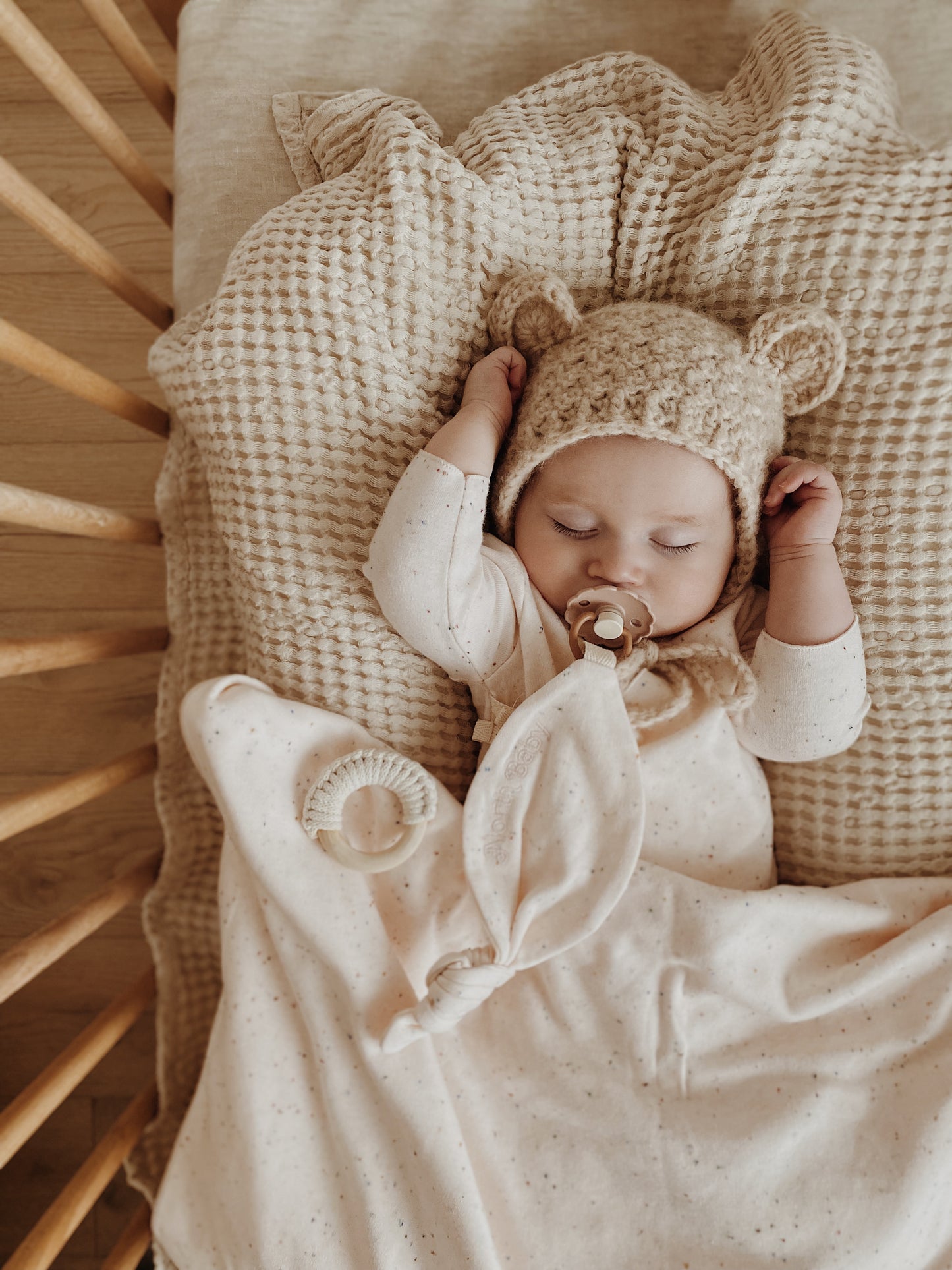 Organic Baby Blanket/XXL IVORY PINK