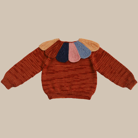 Daisy Sweater/Brick