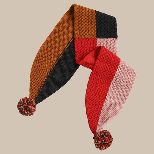 Lina Scarf/Caramel/Rose