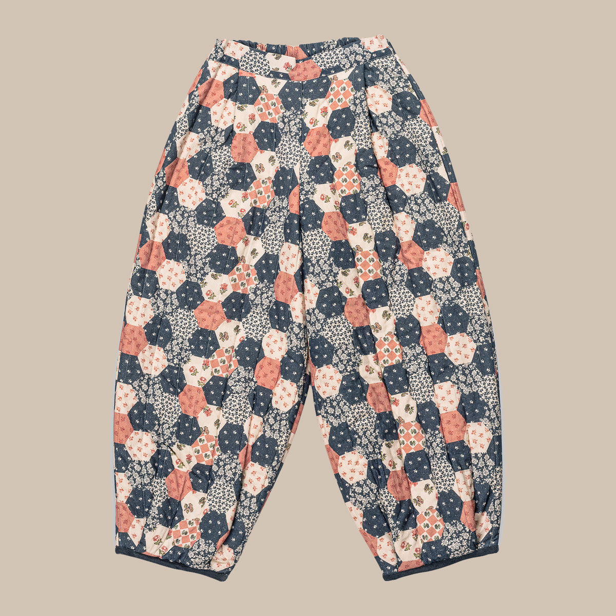 Quilted Trousers/Patchwork Floral