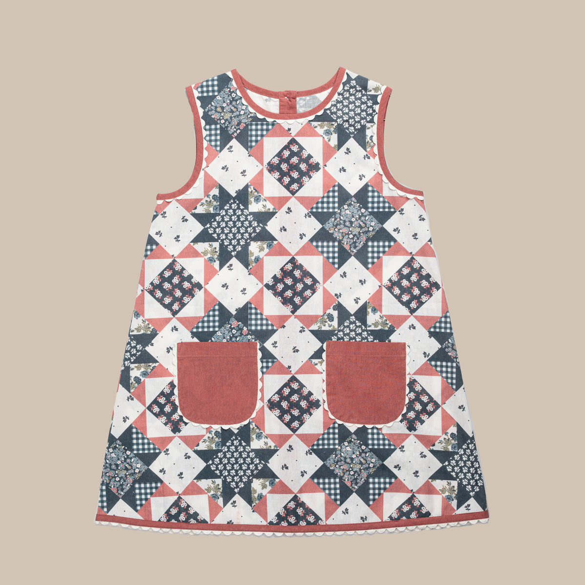 Hannah Dress Patchwork Floral
