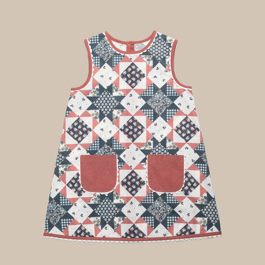 Hannah Dress Patchwork Floral