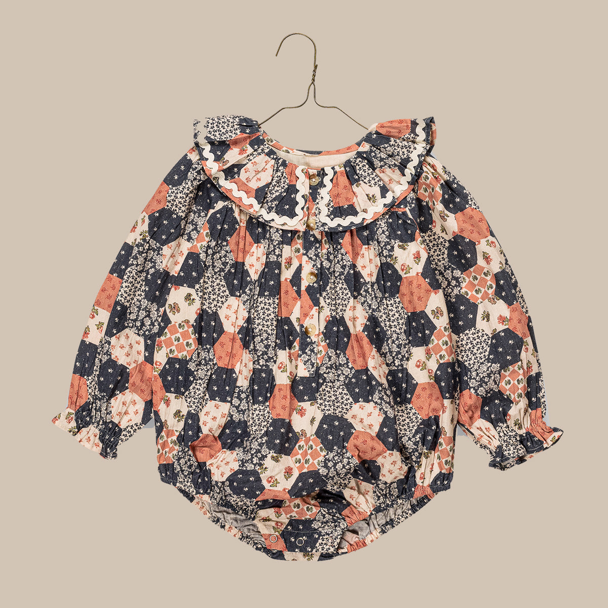 Emilie Romper/Patchwork Floral