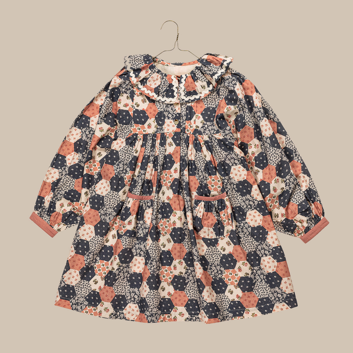 Olivia Dress/Patchwork Floral