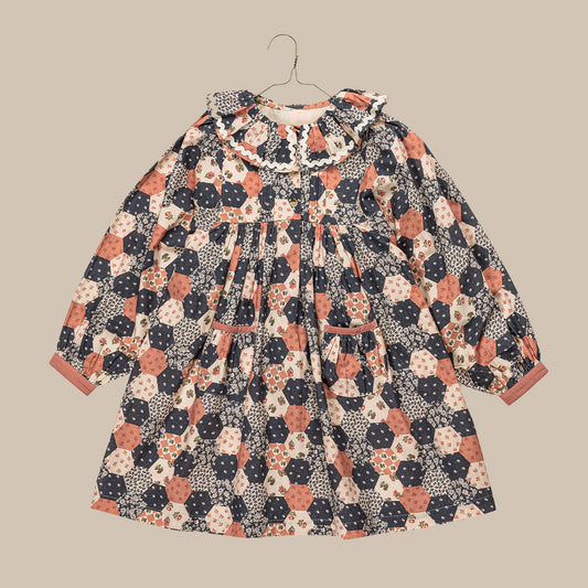 Olivia Dress/Patchwork Floral