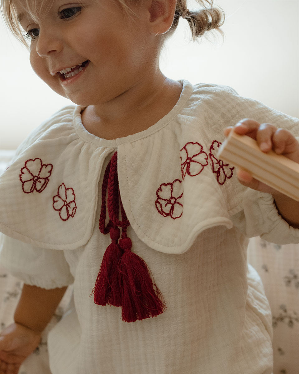 Madera Embroidery Romper