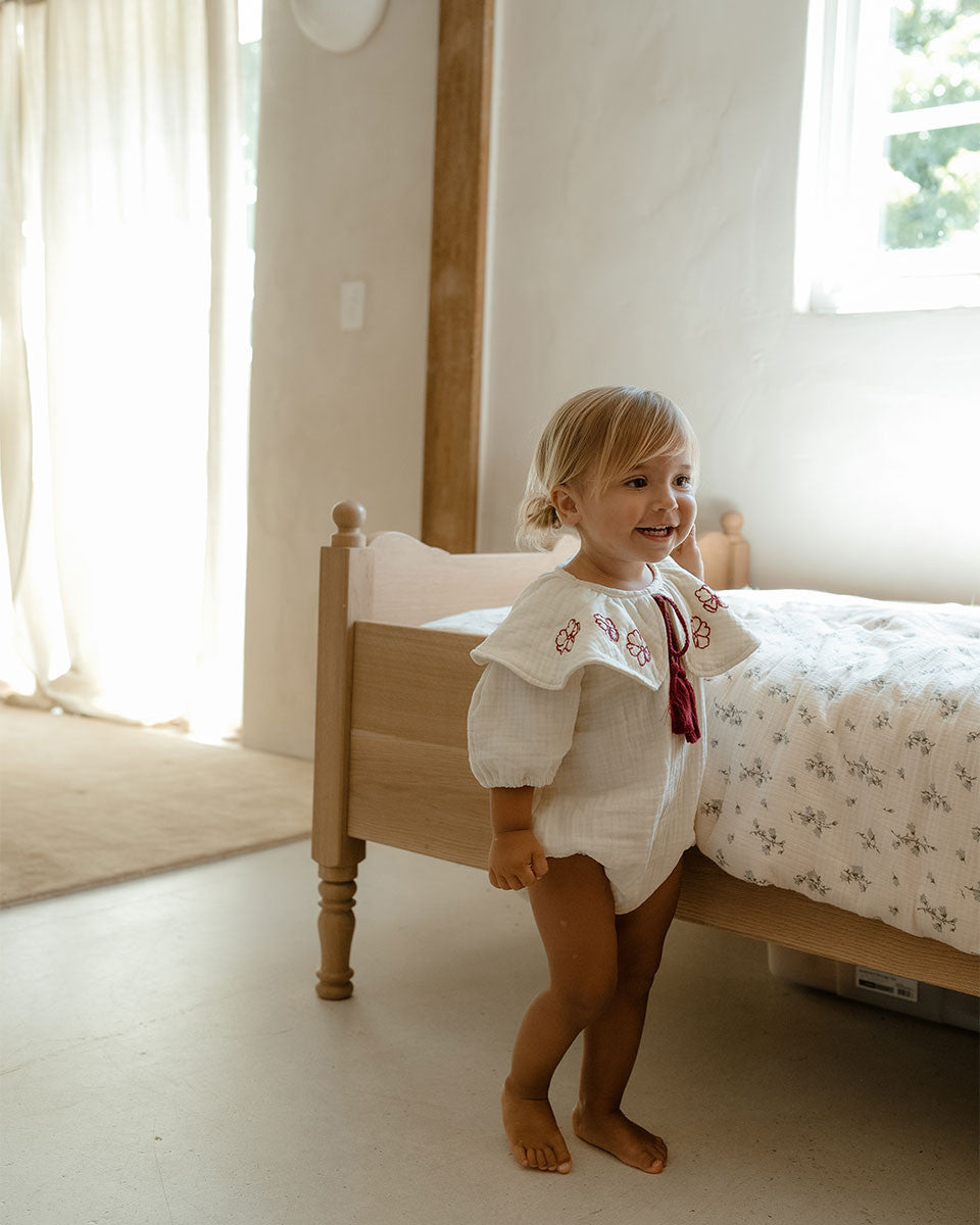 Madera Embroidery Romper