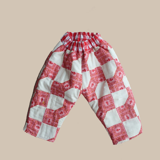 Quilt pants/Red Check