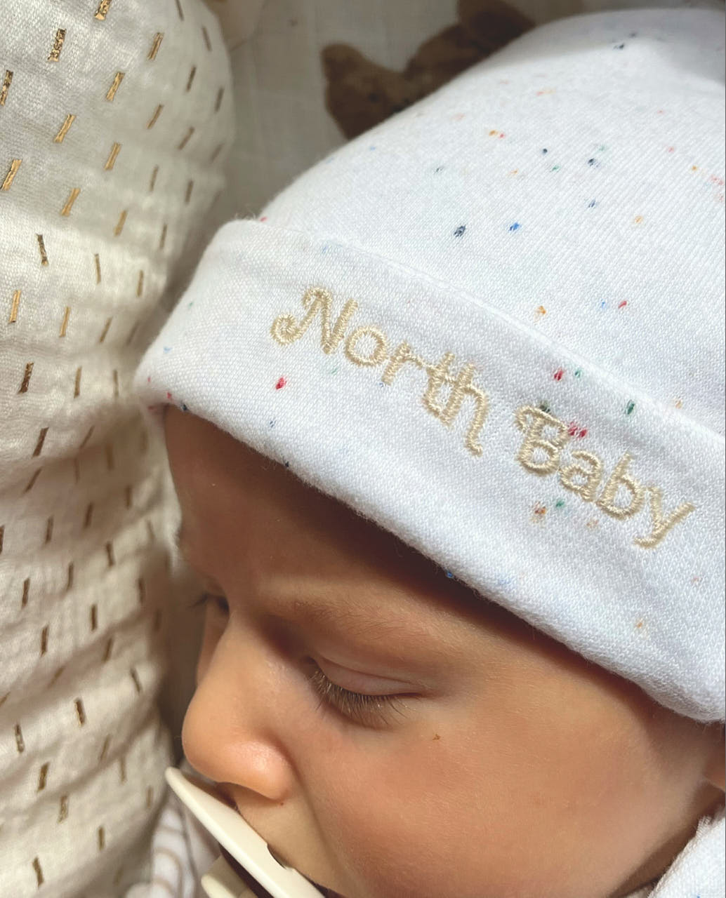 Organic Baby Hats/WHITE MILK