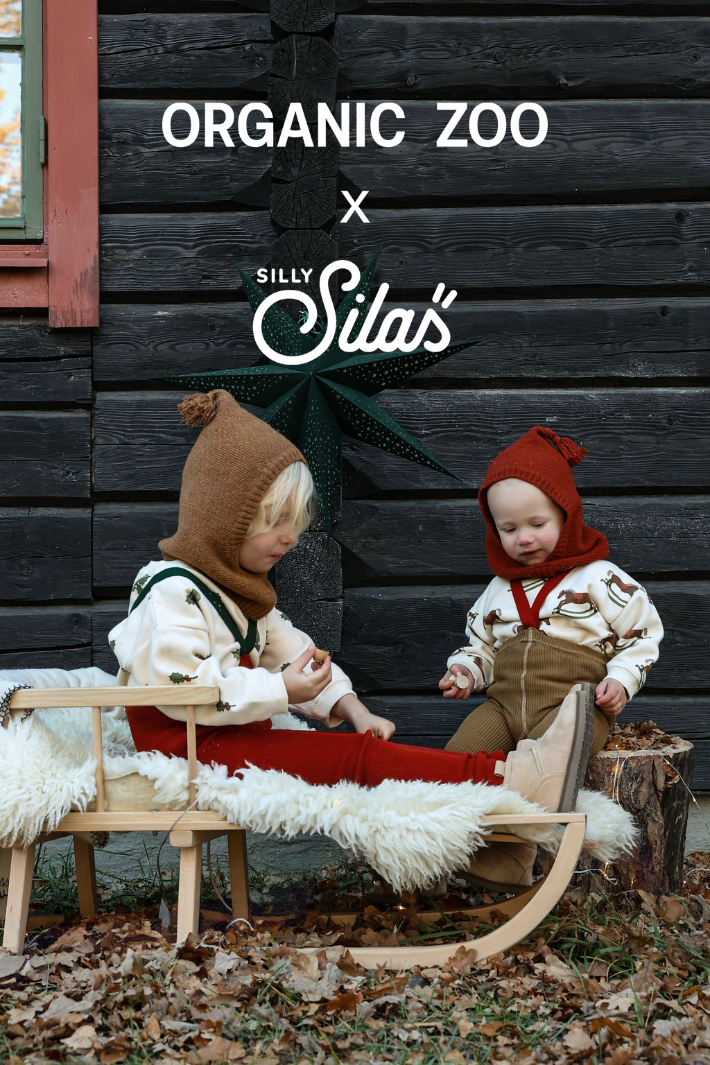 Retro Ribbed Suspender Footless_Acorn Brown × Maple Leaf