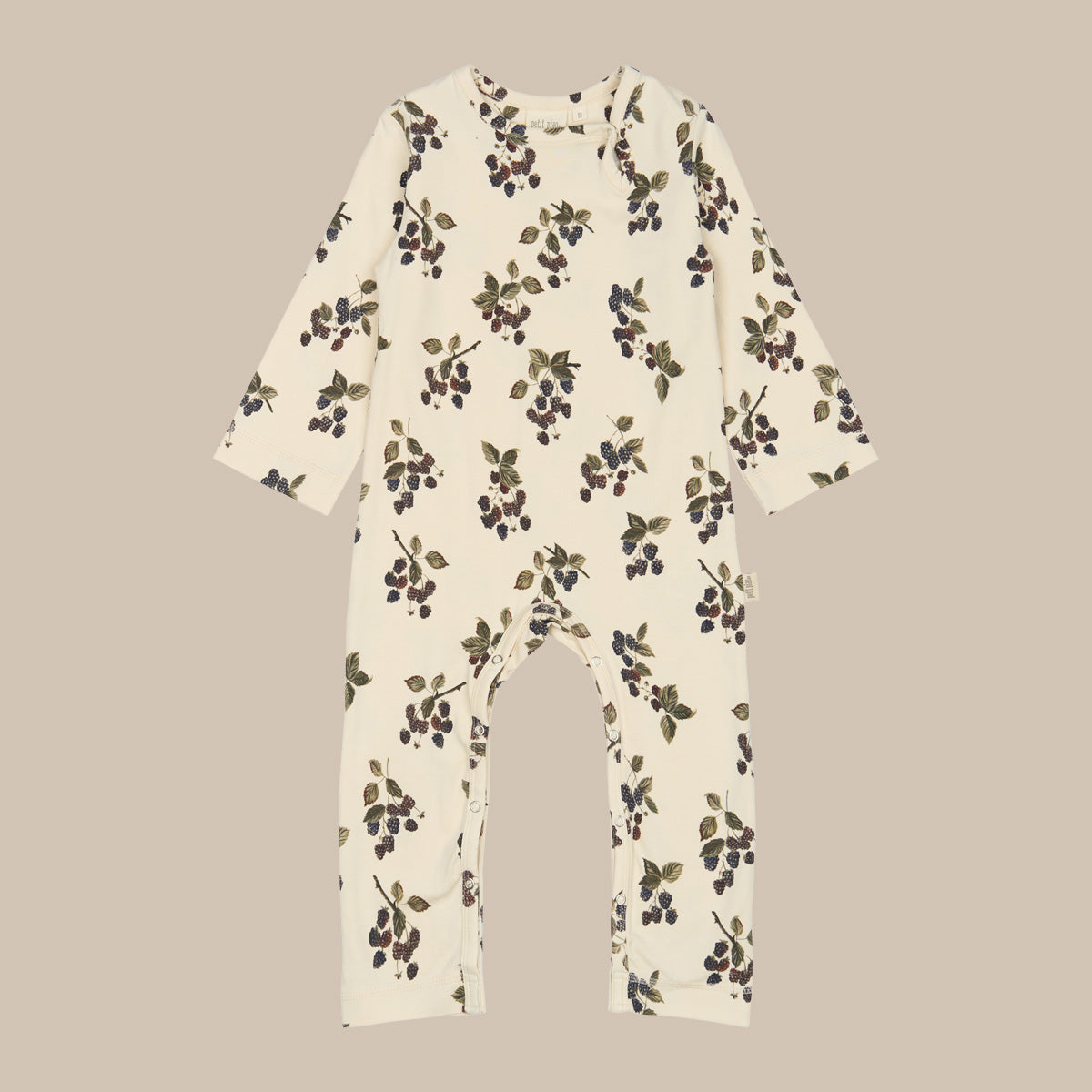 Baby Jumpsuit L/S Printed/Black Berry