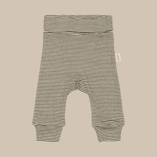 PPDian fold Baby leggings stripe NB NOOS/Coffee Bean/Dark Off White