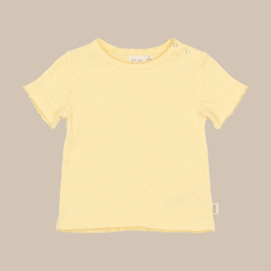 PPSuze S_S Pointelle Baby Tee/Mellow Yellow