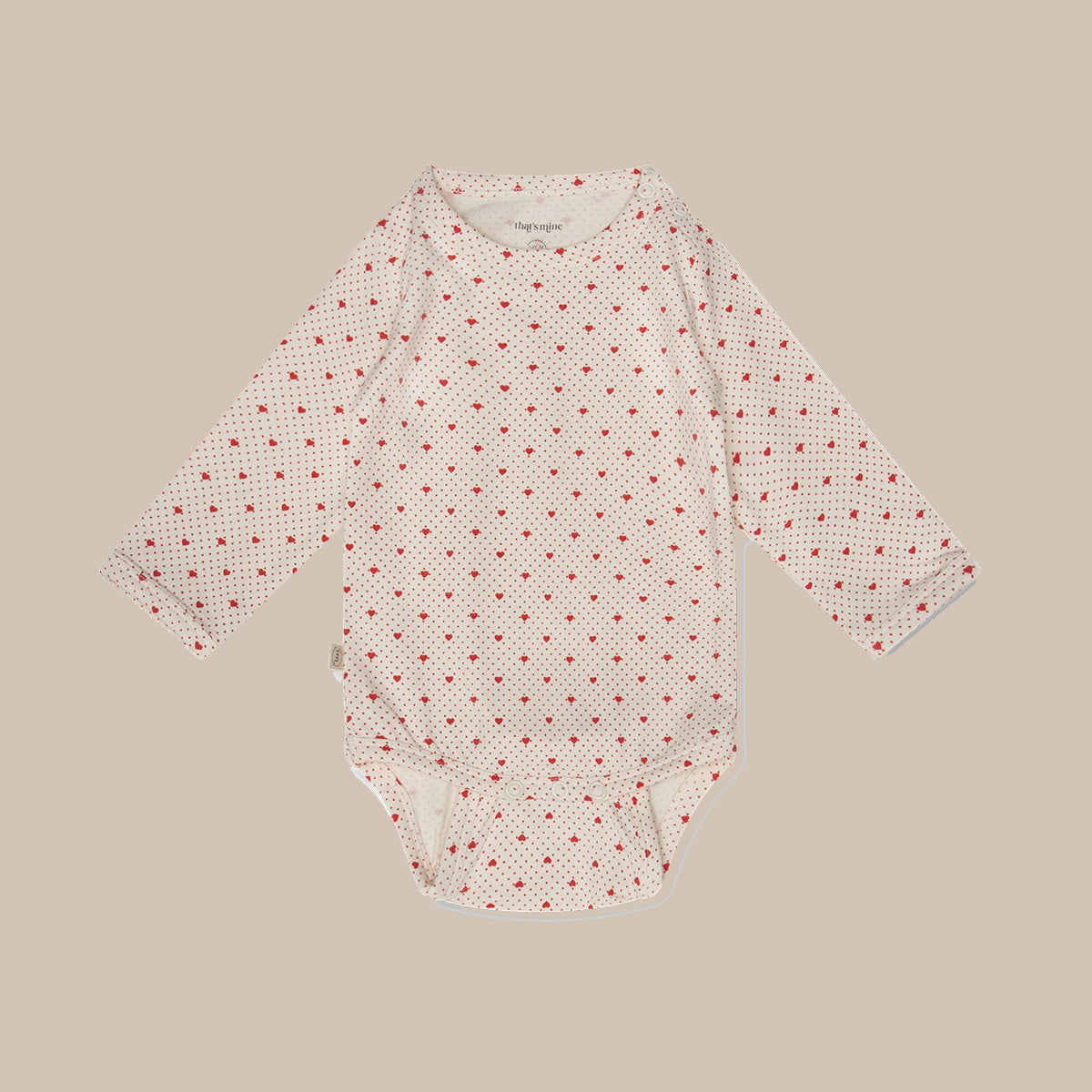 Ellis body baby romper/Lots of love red