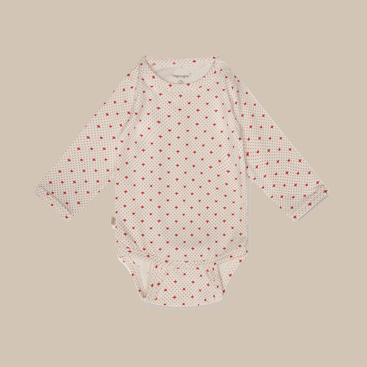 Ellis body baby romper/Lots of love red