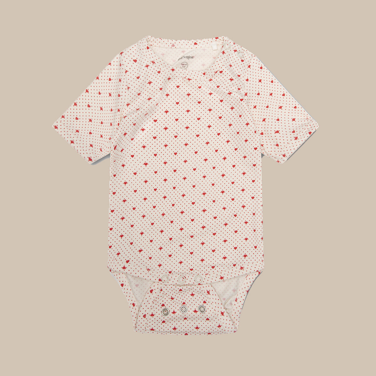 Ellis SS body baby romper /Lots of love red