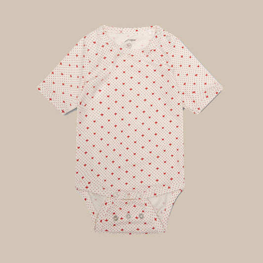 Ellis SS body baby romper /Lots of love red