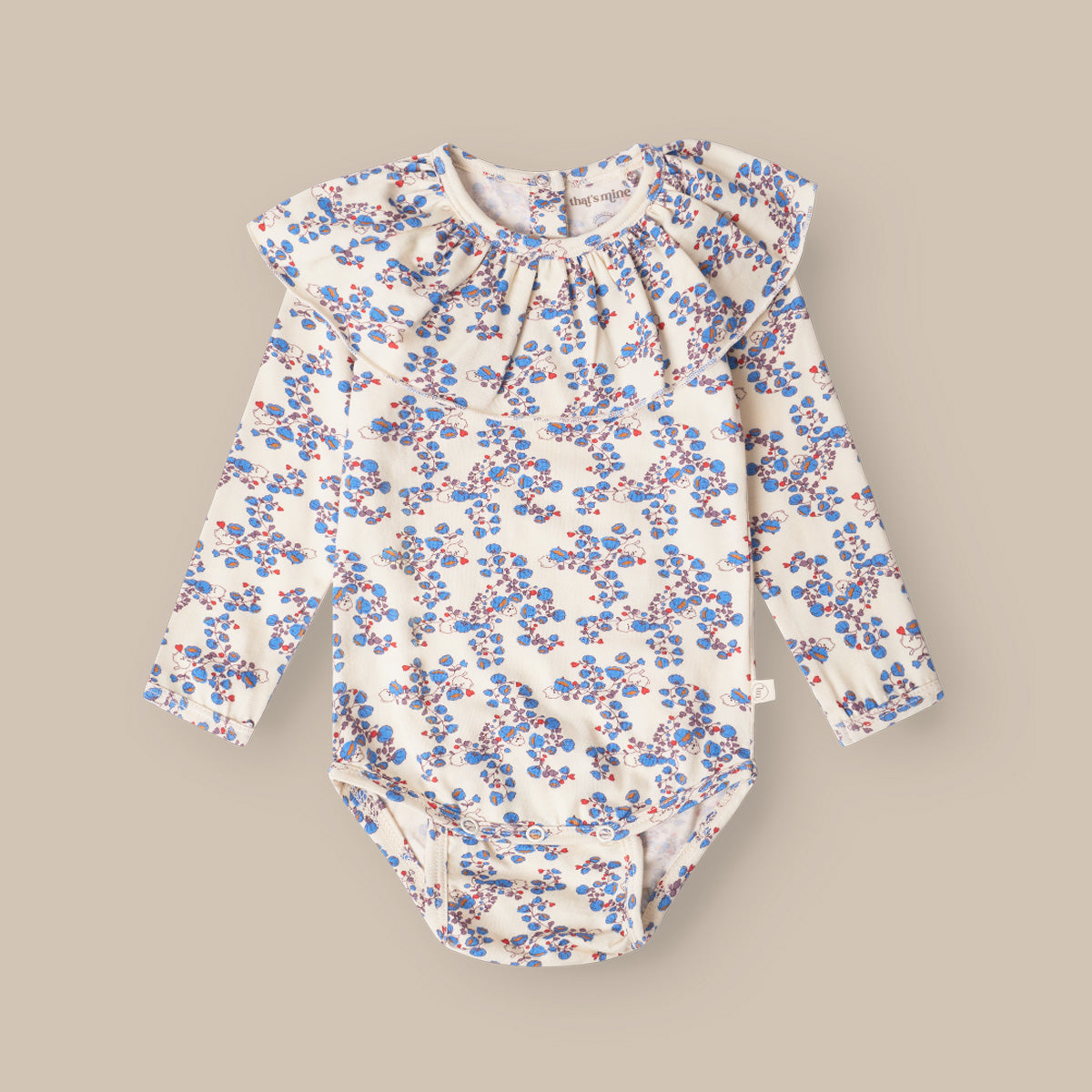 Ella baby body frill romper/Blue bells