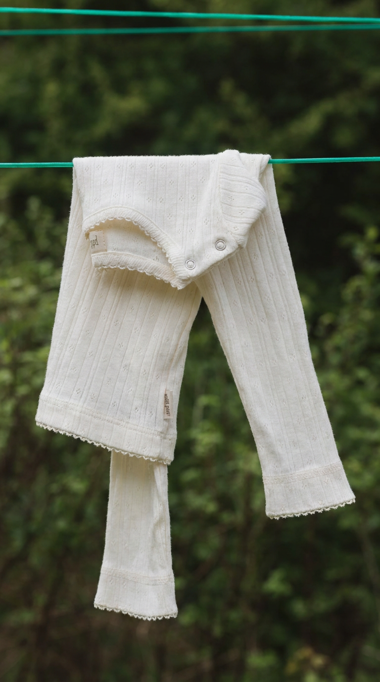 PPSuze L_S Pointelle Baby Tee/Eggnog White