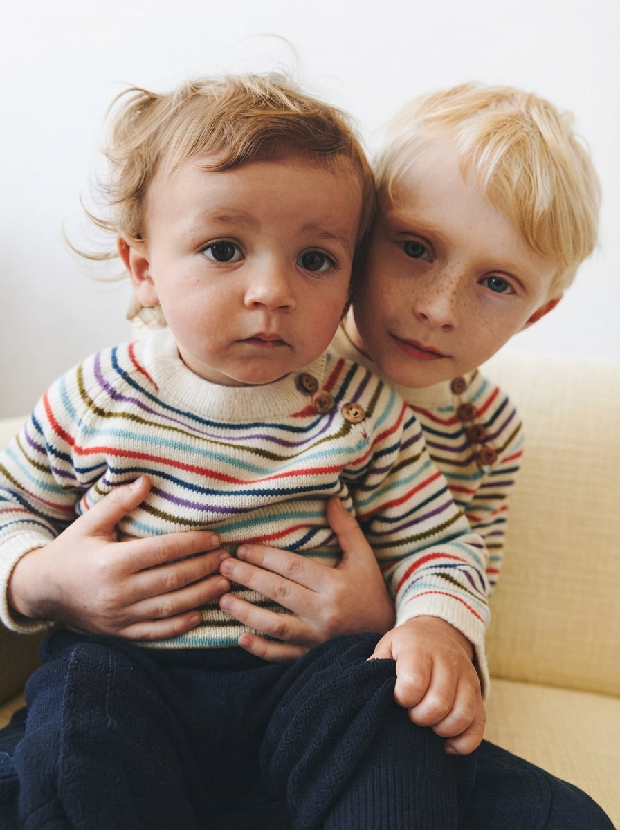 Baby Sweater/anniversary stripe