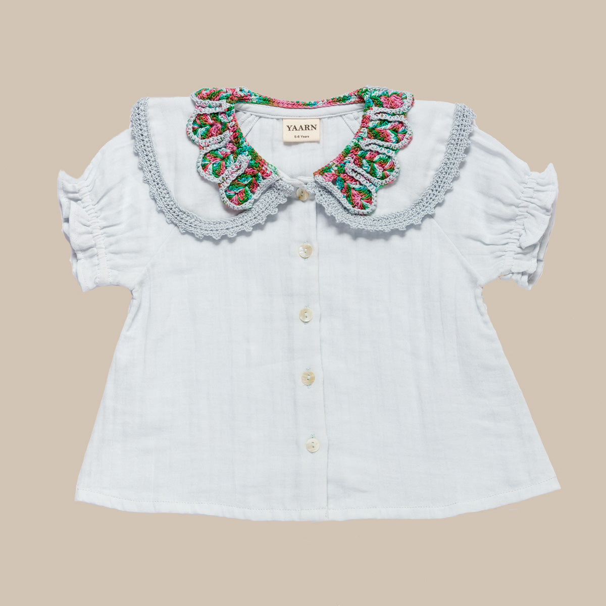 Double Collar Blouse LEILA/CANDYMIX COMBO