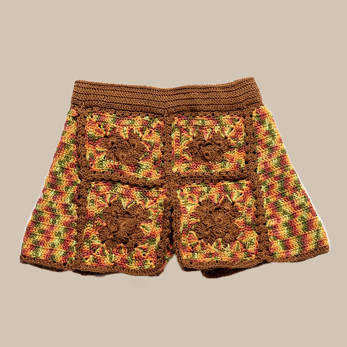 Shorts RUPERT/Orange/Brown Pattern