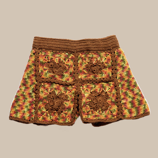 Shorts RUPERT/Orange/Brown Pattern