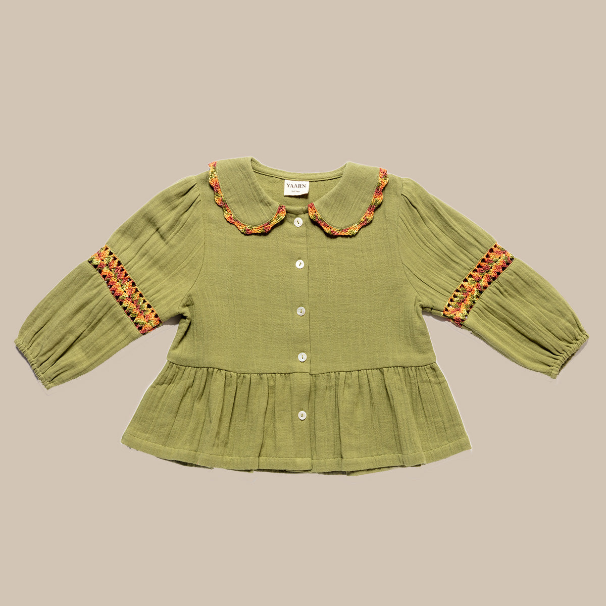 Peplum Blouse OLGA/Olive