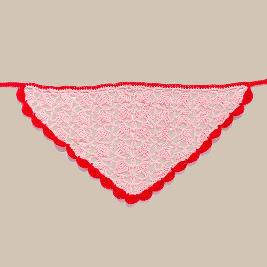 Crochet Headscarf PIXIE/CANDY COMBO
