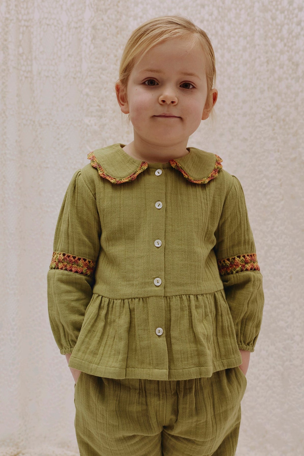 Peplum Blouse OLGA/Olive