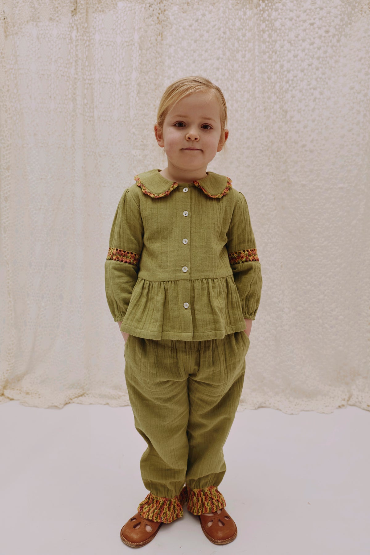 Peplum Blouse OLGA/Olive