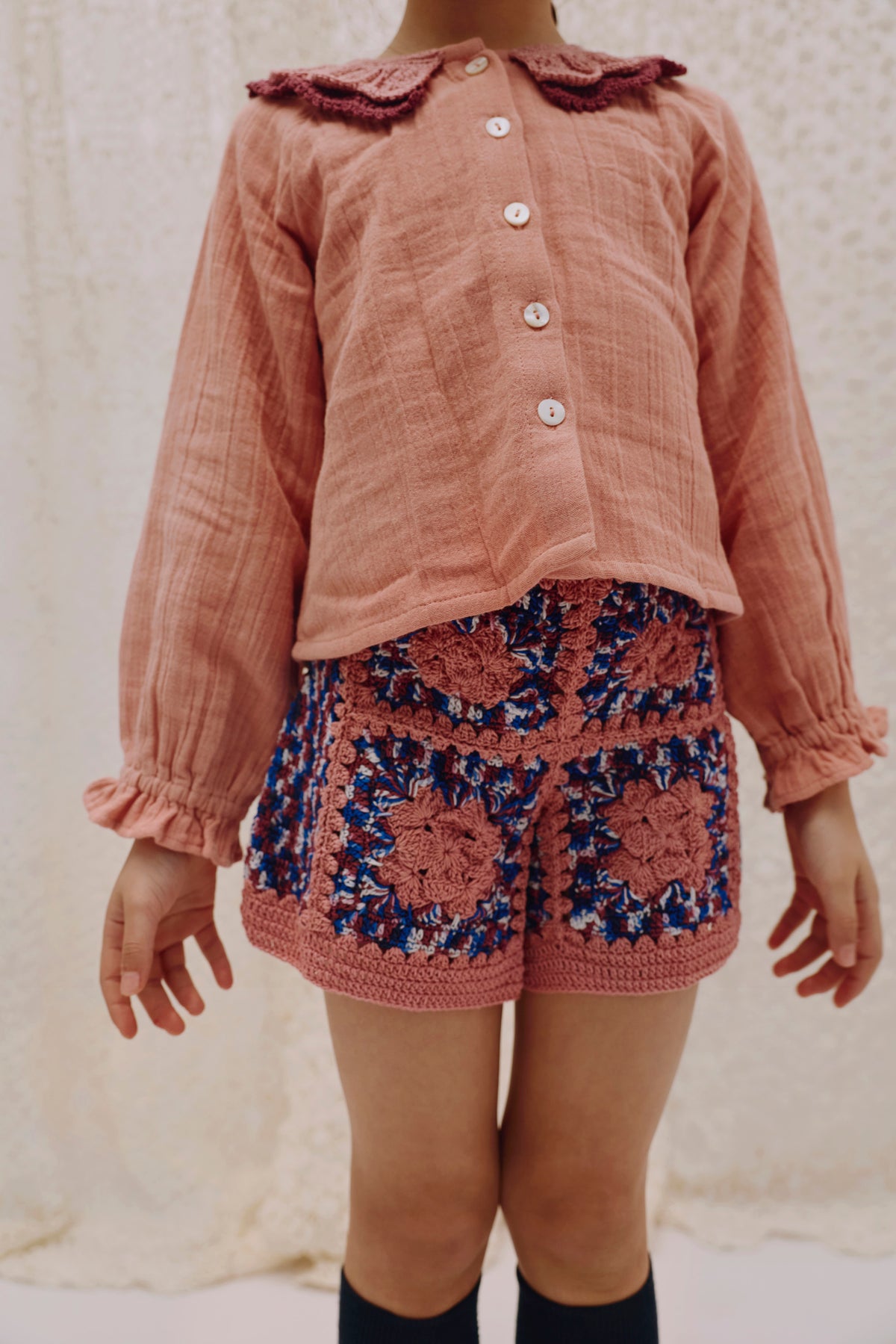 Shorts RUPERT/Blue/Pink Pattern