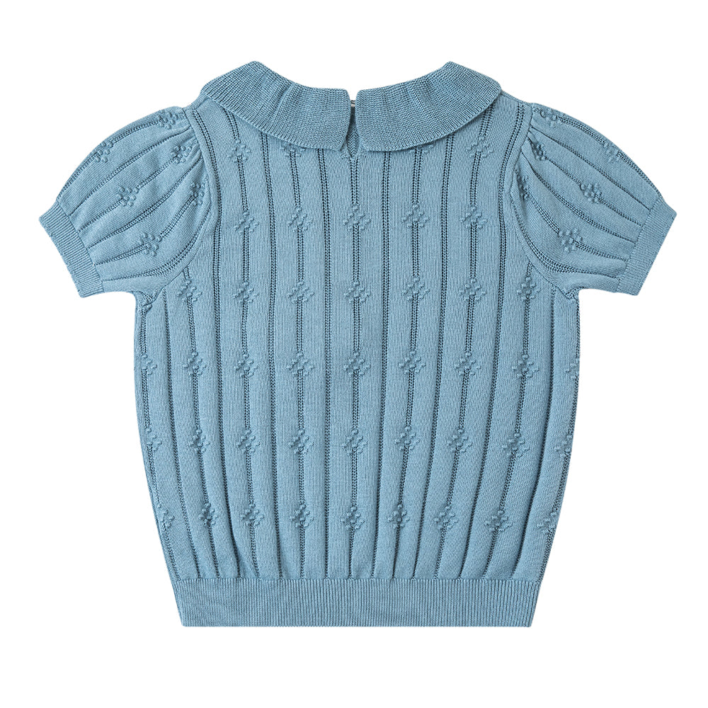 LITTLE SEED BLOUSE
/GREYISH BLUE